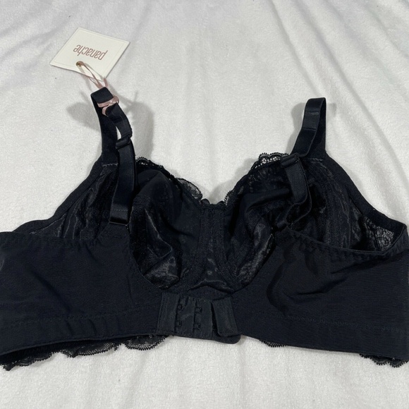 NWT PANACHE [ 32DD US ] Andorra Wireless Lace‎ Bra Bralette in Black - Picture 8 of 12